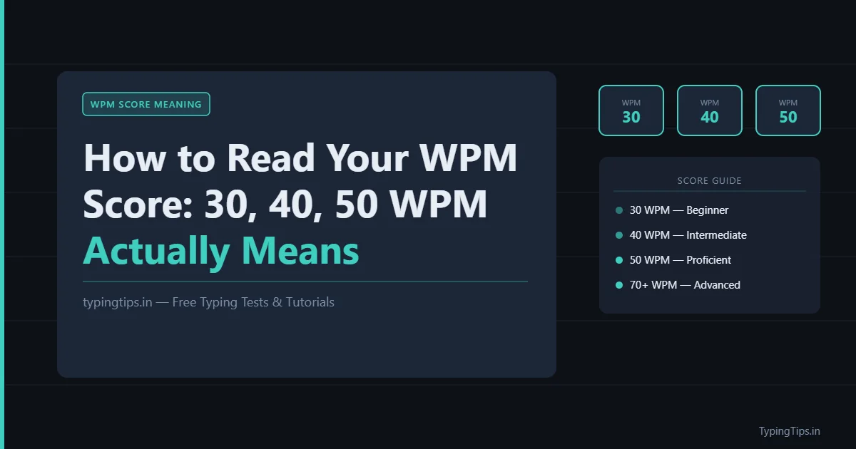 WPM score meaning