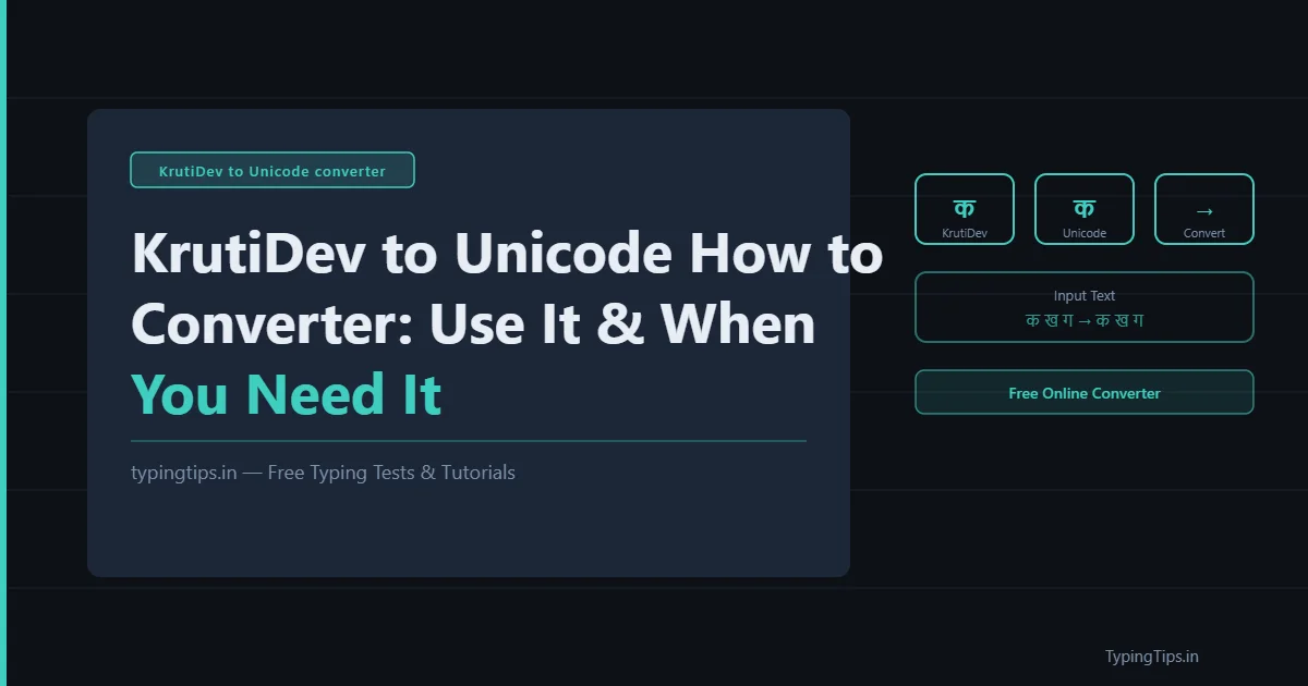 KrutiDev to Unicode converter